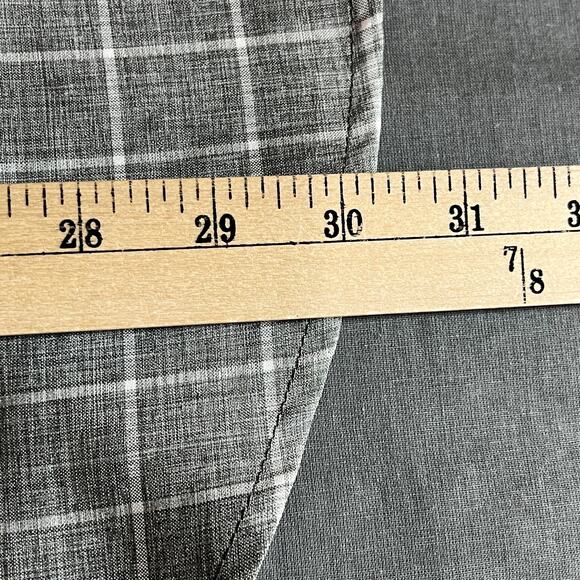 Orvis Shirt Mens Size 2XL Gray Checkered Short Sleeve Button Up Outdoor Casual‎ - Picture 9 of 10